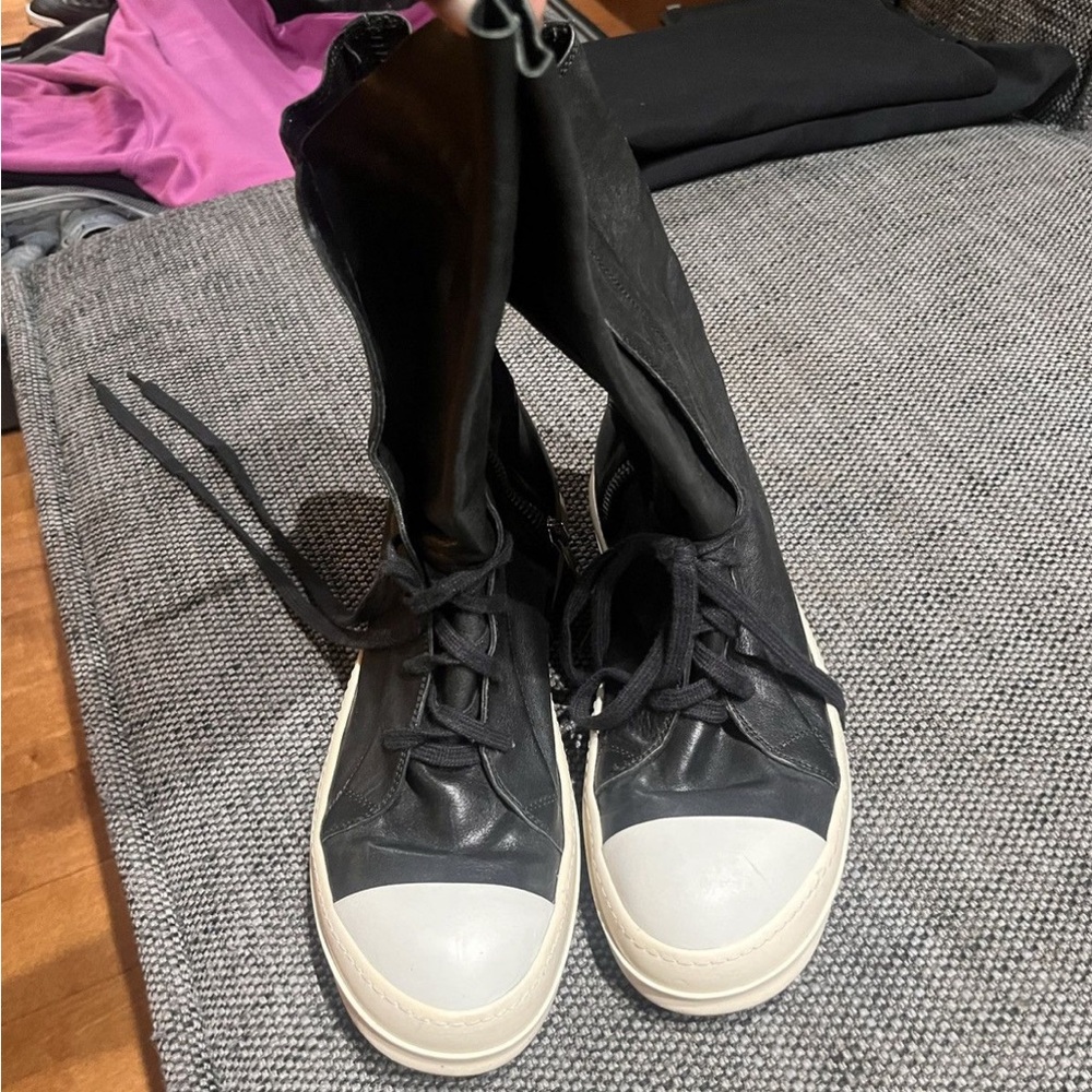 Rick Owens Black High-Top men's Sneakers